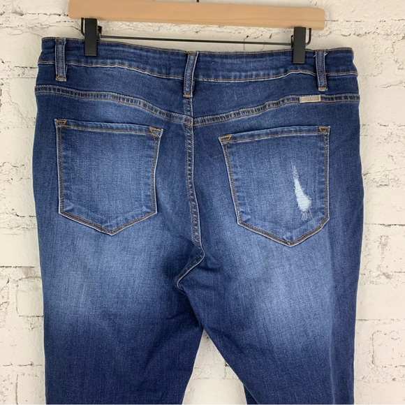 KanCan Saskia Distressed Dark Wash Skinny Jeans XL - Picture 11 of 14